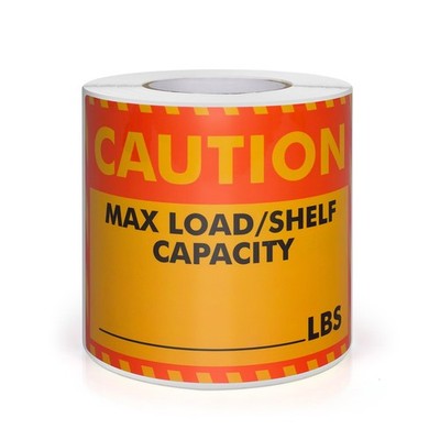 200 PCS Max Load Capacity Stickers Pallet Racking Labels 3×4 Inches