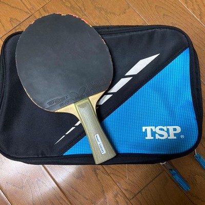 Butterfly Tenergy 05FX Table Tennis Racket with TSP Case Black/Blue Used