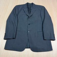 Hugo Boss Vintage Blazer Suit Jacket Sports Coat 40 R men's Charcoal 90s