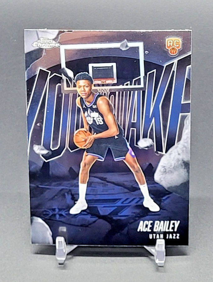 2025-26 Topps Chrome ACE BAILEY Youthquake INSERT Jazz RC YQ-5