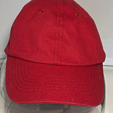 NEW Baseball Hat Child 100 Cotton Red Adjustable Athlete Sun Protect Soccer new