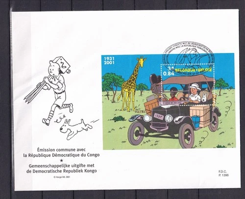 [LG78417] Belgium N°BL93FDC Comics Tintin First Day Cover COB € 8,00 SUPERB