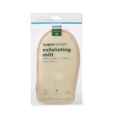 Earth Therapeutics Super Loofah Exfoliating Mitt 1 count Pack of 1 , Beige