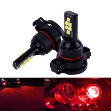 New 2x 5202 Red Led Bulbs Bright Upgraded Smd 3030 Fog Light Direct Replacement