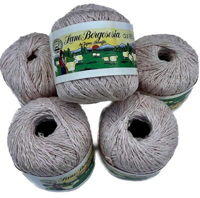Qty 6 New: LANE BORGOSESIA JESSICA cotton/silk/linen yarn (pick color)