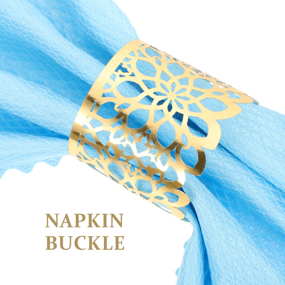 50pcs Hollow Paper Napkin Rings Paper Napkin Holder Paper Serviette