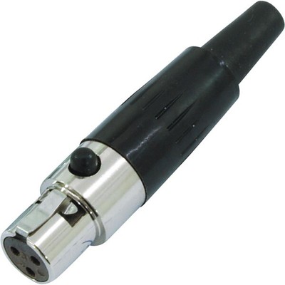 Mini XLR-Stecker female 3-polig | Neu