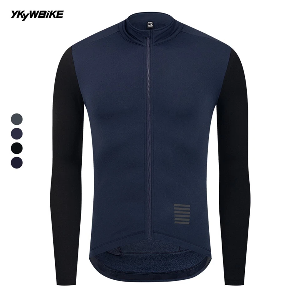 Hombres Invierno Ciclismo Jersey Térmico Polar Bicicleta Chaqueta 5-15°C MTB Bicicleta de Carretera Top Foto 3 de 4