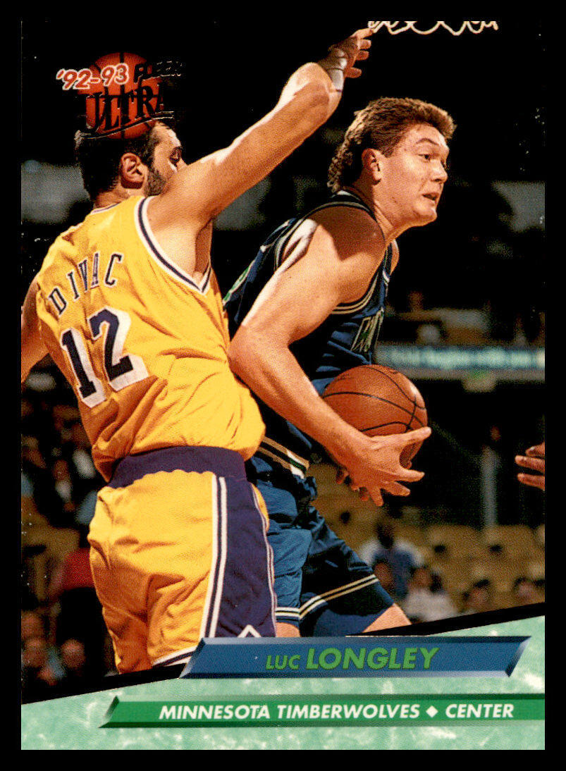 1992-93 Ultra Luc Longley #111 Minnesota Timberwolves