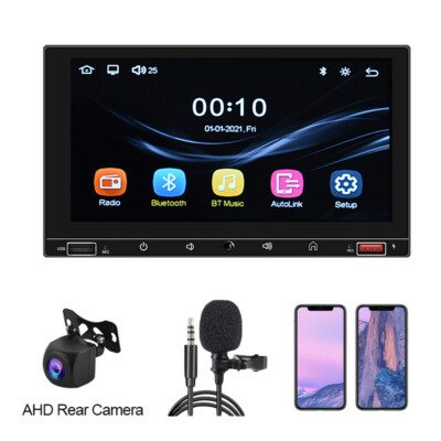 7'' Double Din Car Stereo with Apple Carplay & Android Auto Play MP5 with Camera