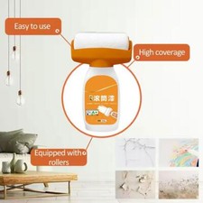 500g White Water-Based Latex Paint For Household Wall Large Repair Roller^  T7X8