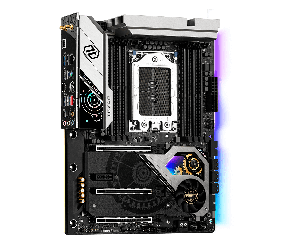 ASRock TRX40 Taichi Motherboard + AMD Ryzen Threadripper 3970X 32c
