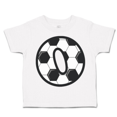 Toddler T-Shirt Soccer O Letter Alphabet Euro Cup Boy & Girl Clothes Cotton