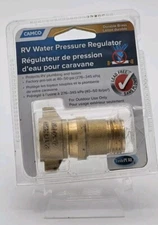Camco 40051 - Brass RV Water Pressure Regulator - NEW. SEALED  factory fresh