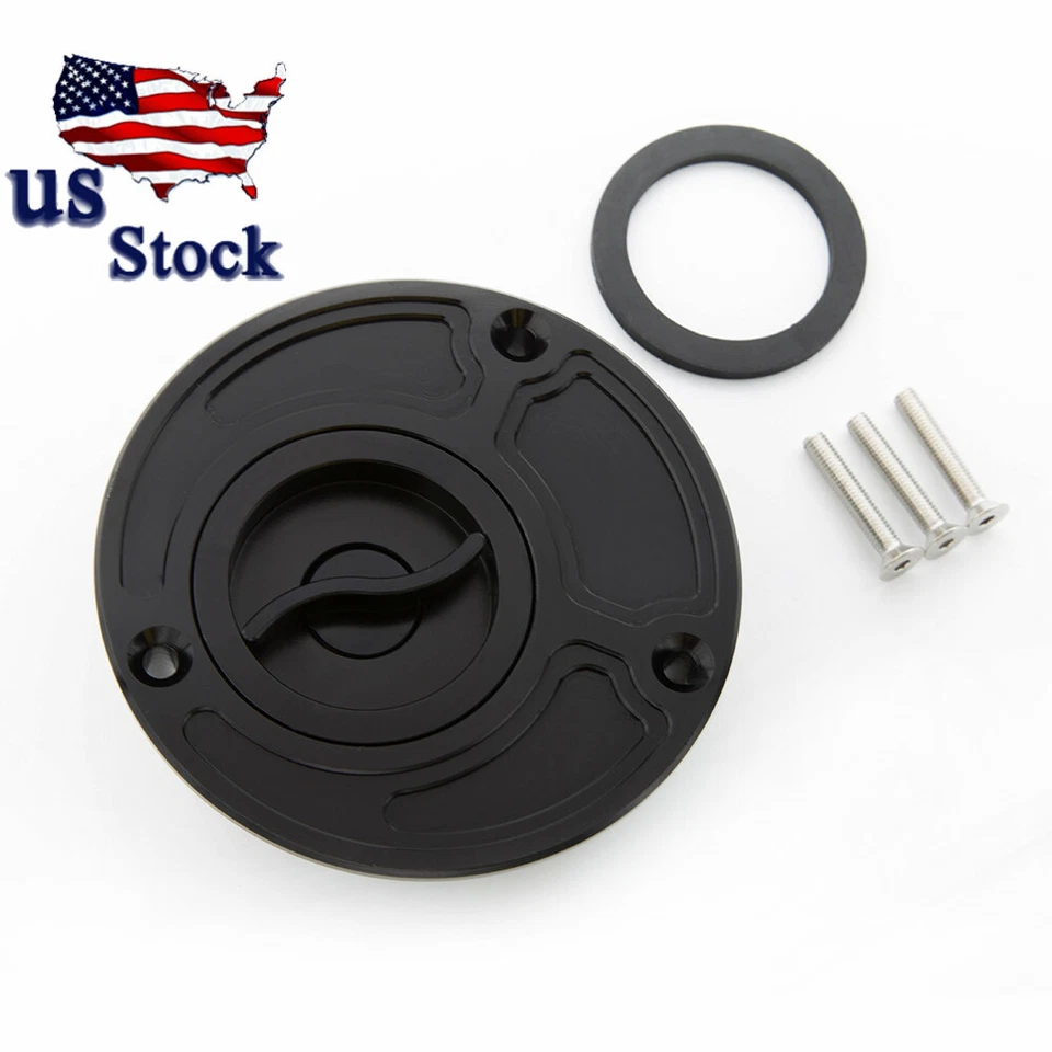 Крышка топливного газа с ЧПУ черная для мотоцикла Honda CB600F CBR1100XX VTR1000F CBR954RR - Изображение 3 из 4