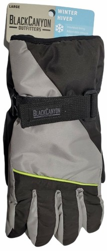 Guantes Black Canyon Outfitters Invierno Hiver Clima Frío Talla Grande Gris Negro - Imagen 5 de 5