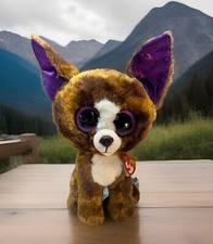 TY Beanie Boos Buddy 9" Medium DEXTER Chihuahua Plush Stuffed New Free Shipping