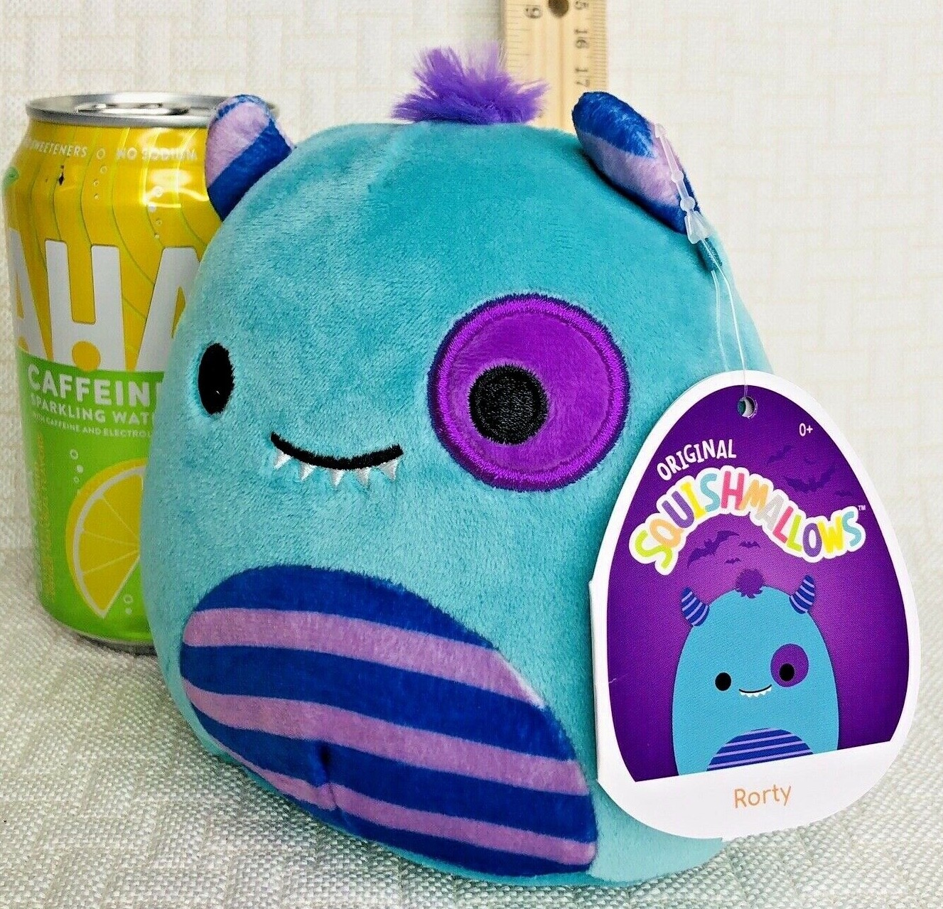 NEW 5" RORTY Squishmallow Teal Purple Monster Cracker Barrel Kellyttoy