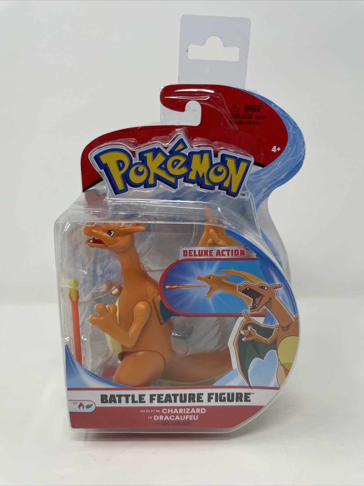 Brinquedo Boneco Charizard: Pokémon Battle Feature Figure Deluxe