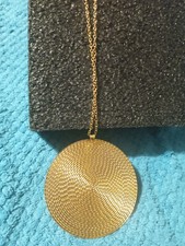 Fashion Gold Circle Earrings Necklace Set