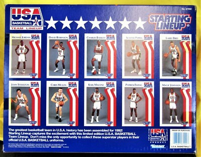 1992 USA BASKETBALL STARTING LINEUP in EXCELLENT CONDITION inc