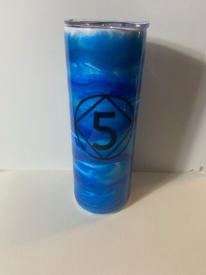 brand new NA NARCOTICS ANONYMOUS 5 YEAR 20oz TUMBLER Cup Not Medallion Recovery