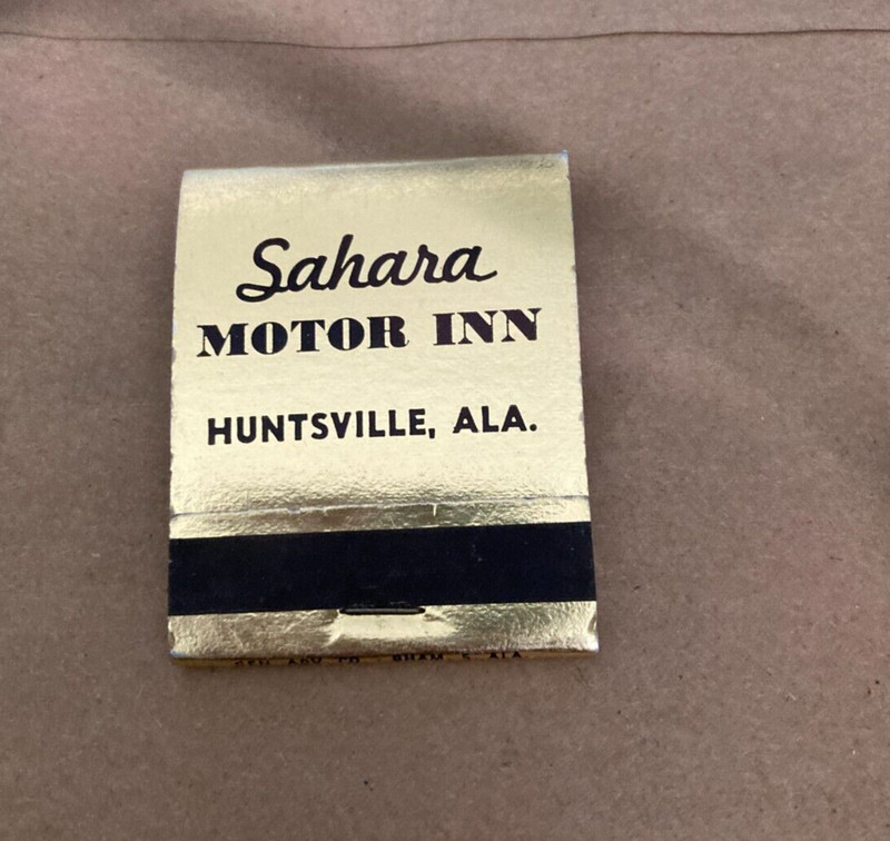 Sahara Motor Inn in Alabama Match Book