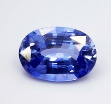 Certified 5.10 Ct Natural Kashmiri Blue Sapphire Oval Cut Loose Gemstone