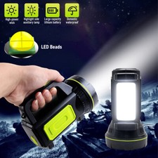 200000 lumens Super Bright LED Searchlight Spotlight Flashlight USB Rechargeable