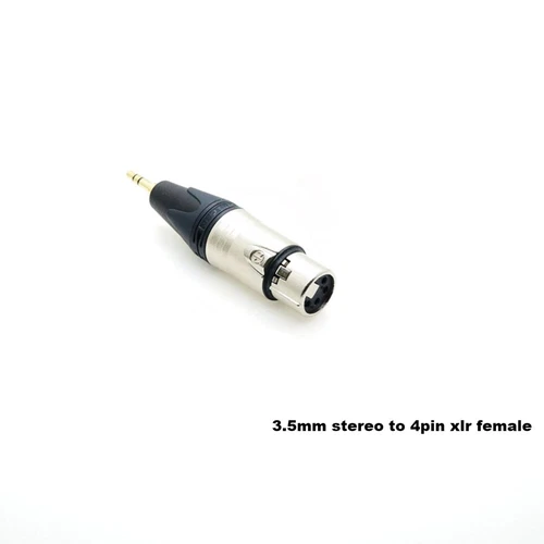 4pin XLR to 3.5mm 2.5mm Male / Female Adapter Connectors NEUTRIK Converter Plug - Picture 10 of 14