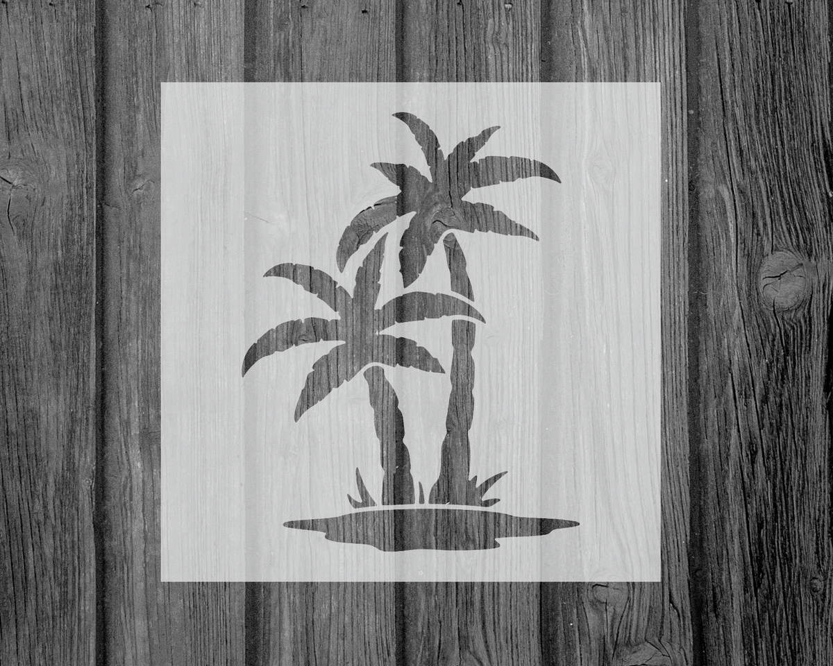 Palm Tree Stencil, Reusable Mylar Craft Stencil For Painting, 138