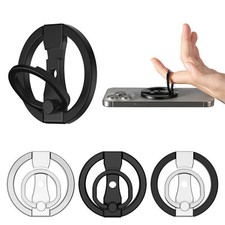 Universal Magnetic Ring Circle Bracket Desktop Stand for Phone MagSafe Metal New