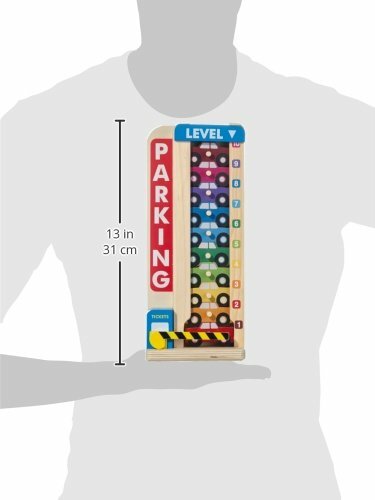 Деревянный гараж Melissa Doug Stack Count на 10 машиномест