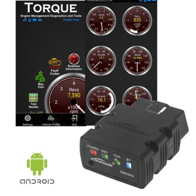 KONNWEI OBD2 OBDII Car Code Reader Diagnostic Scanner For Samsung Android & PC