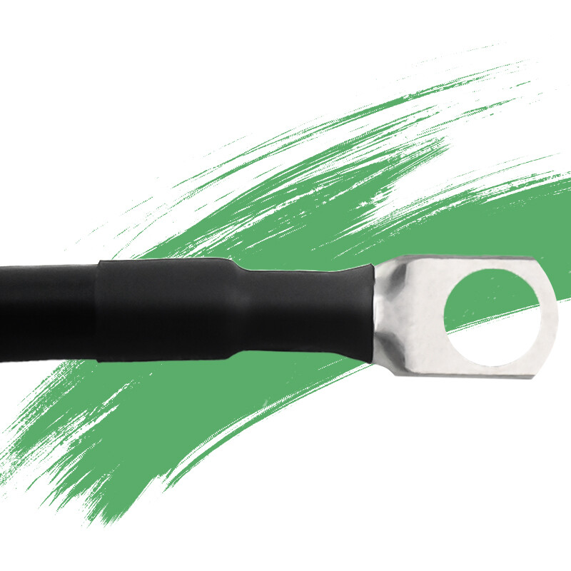 Battery Cable 2 Foot 4 Gauge AWG Wire Set 5/16" Round Center Hole