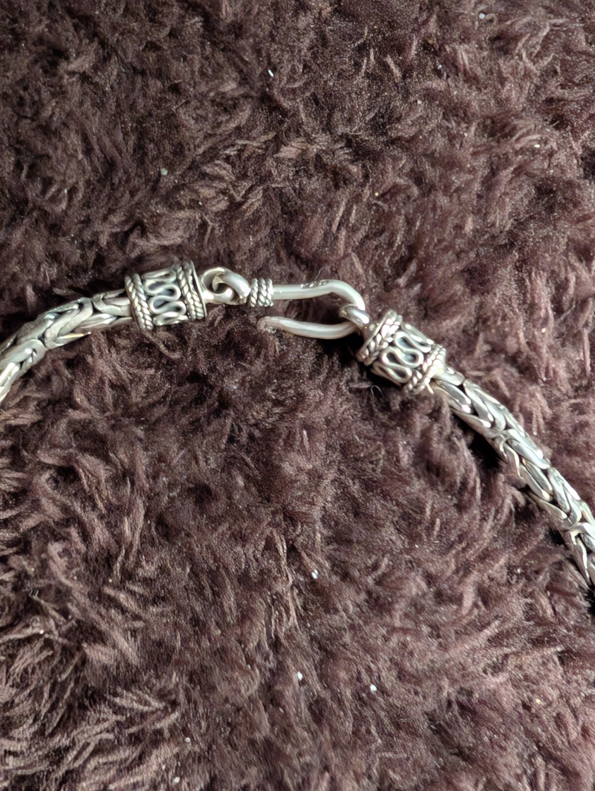 Solid 925 Sterling Silver Queen Byzantine Round C… - image 6