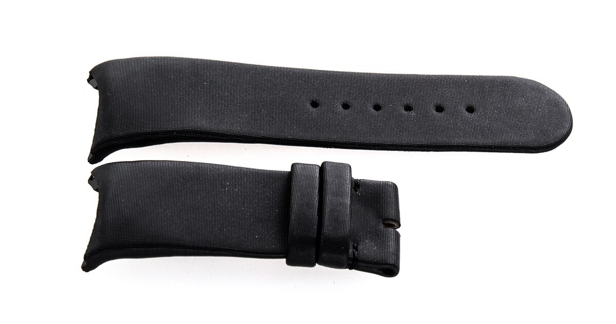 Dior Men's 22mm x 20mm Black Satin Watch Band Strap N2R1A eBay