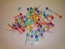  Ceramic Christmas Tree 50 Assorted Colors Replacement Bulb Pin lights 