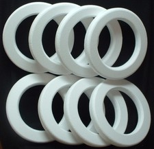 8pc styro-foam EPS Foam WREATHS 16" X 2" Craft Wedding Floral Ring Rounded