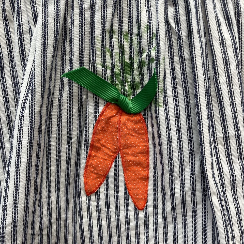 Handmade Easter Jumper Hand Painted Bunny Made in USA Girls Sz 4 - Image 4 of 4