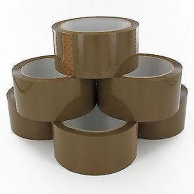 Braunes Packband 48 mm x 66 m - stabiles Kartondichtband für Versand & Lagerung