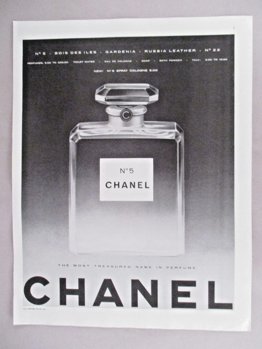 1963 Chanel No 5 New York Women's Perfume Fragrance Magazine