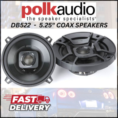 POLK DB522 / 5.25'' POLK DB+ 2-WAY COAX SPEAKERS / CAR POWERSPORTS MARINE  *NEW*
