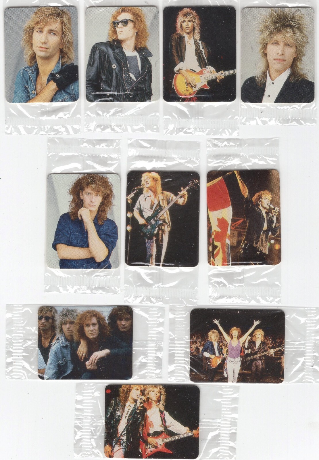 1987 Hostess Ultimate Backstage Pass Platinum Blonde Insert Set in Packs 10