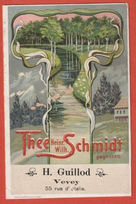 ADVERTISING LEAFLET - TIP-TOP-THE - THE SCHMIDT - H. GUILLOT - VEVEY