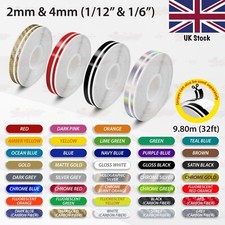 2mm & 4mm PIN STRIPES Car Motorcycle Truck Double Lines TAPE Vinyl Stickers