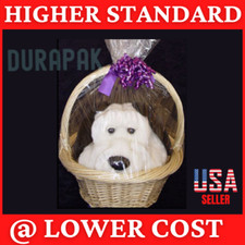 100 pcs 22X24"  Gift Basket Clear PVC Shrink Wrap Dome Bags Heat Shrinking bag