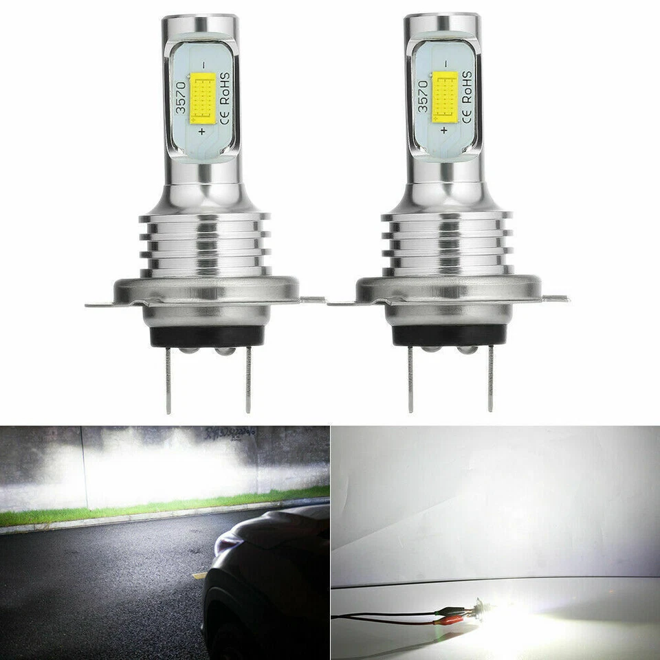 For Mercedes-Benz C230 2002-2007 6PCS Combo LED Headlight + Fog Light Bulbs Kit - Image 3 of 4