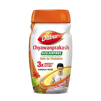 Dabur Chyawanprakash Sugarfree | Helps Build Strength & Stamina. 900 gm