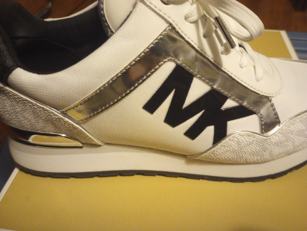 Michael Kors -Maddy Two-Tone Trainers /Sneakers- 49T0MAFD3d- Size